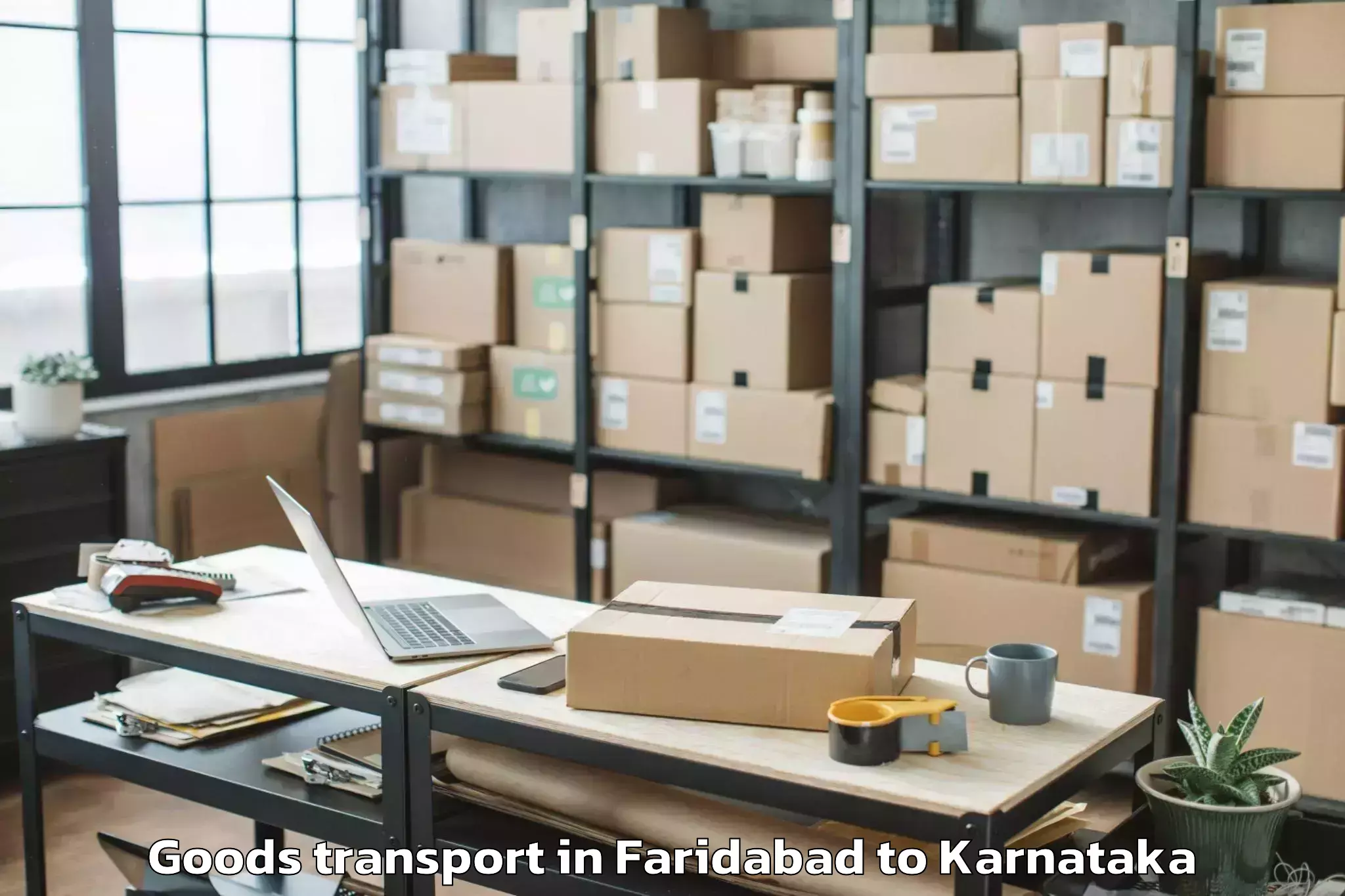 Trusted Faridabad to Narasimharajapura Goods Transport